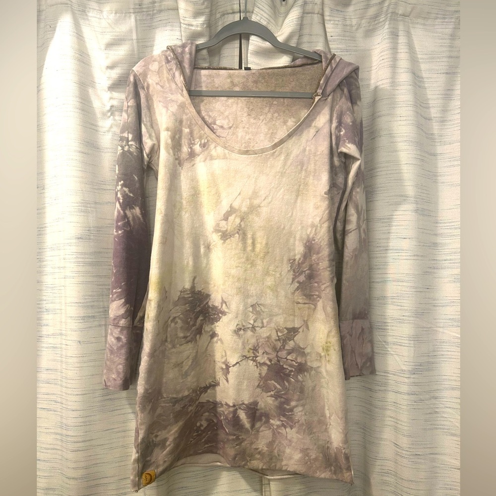 Sinew Moon hooded sweater dress large